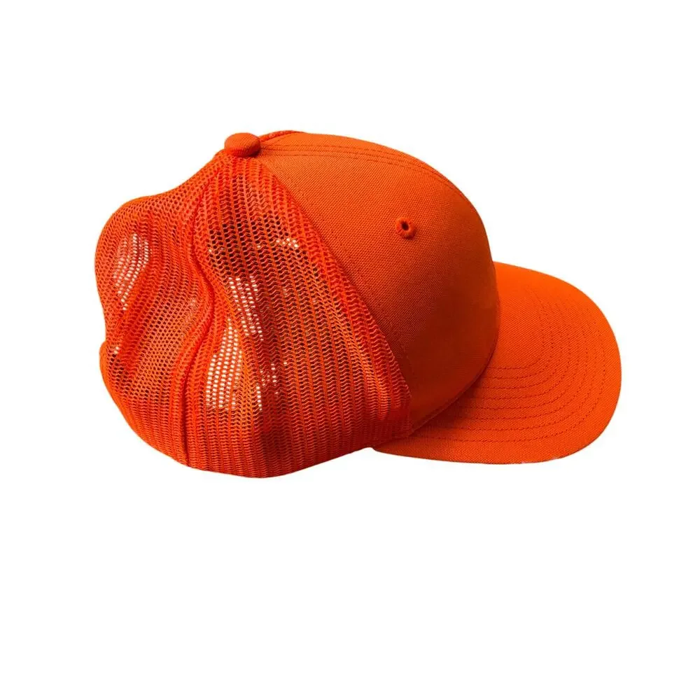 Richardson 882 Men's Blaze Trucker/ Baseball Cap Orange Deer Buck Logo Hunting